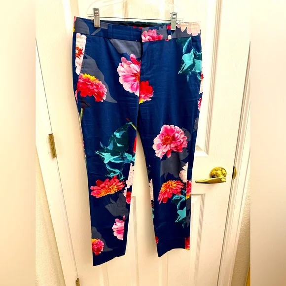 Banana Republic avery floral pants size 0 long - Picture 1 of 4